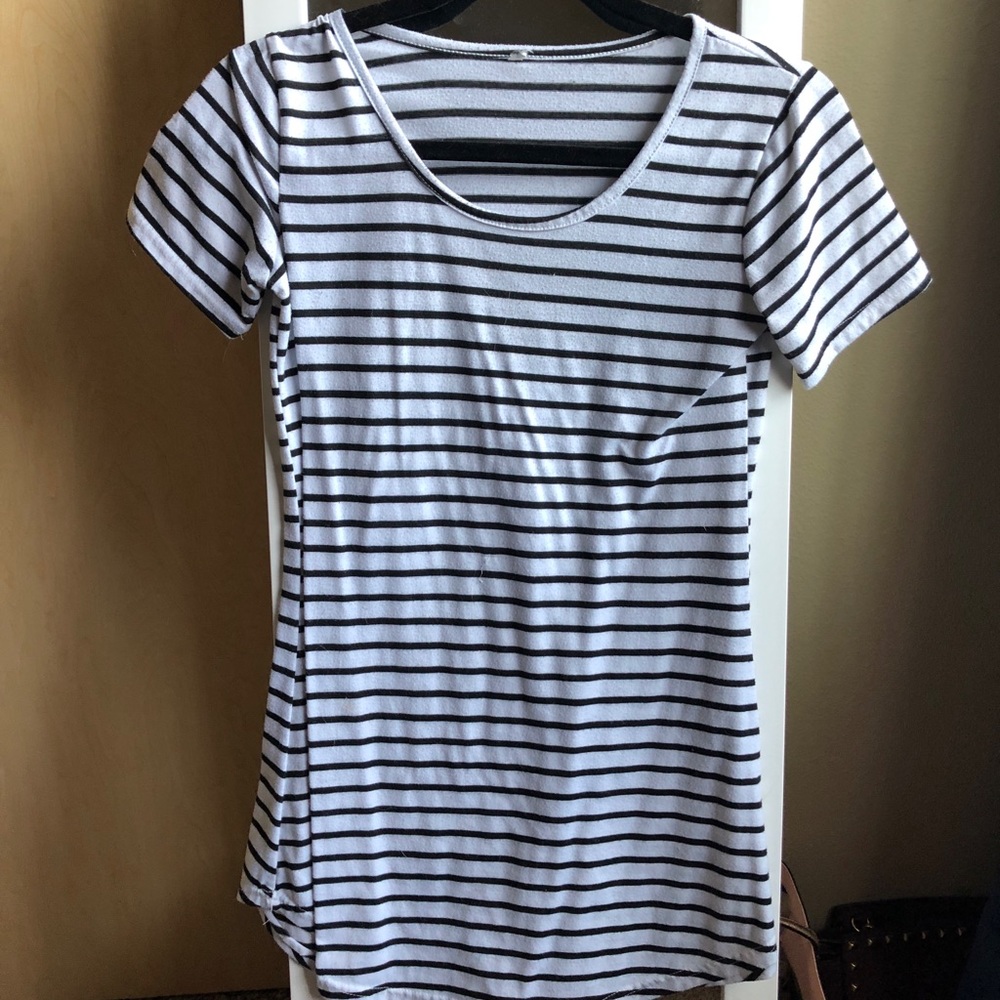 Striped t shirt dress